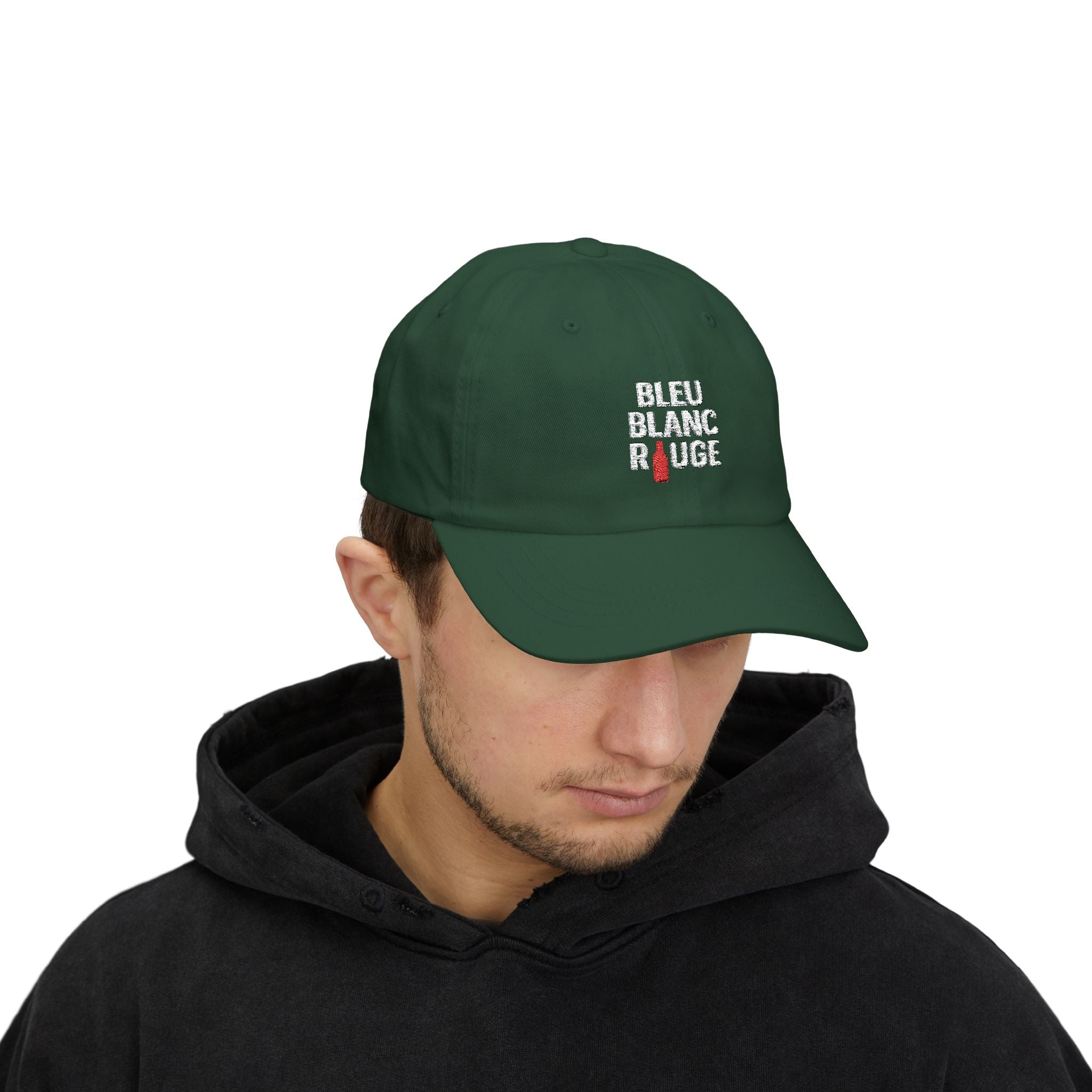 Casquette "Bleu Blanc Rouge" brodé blanc 100% coton - La Famille Française
