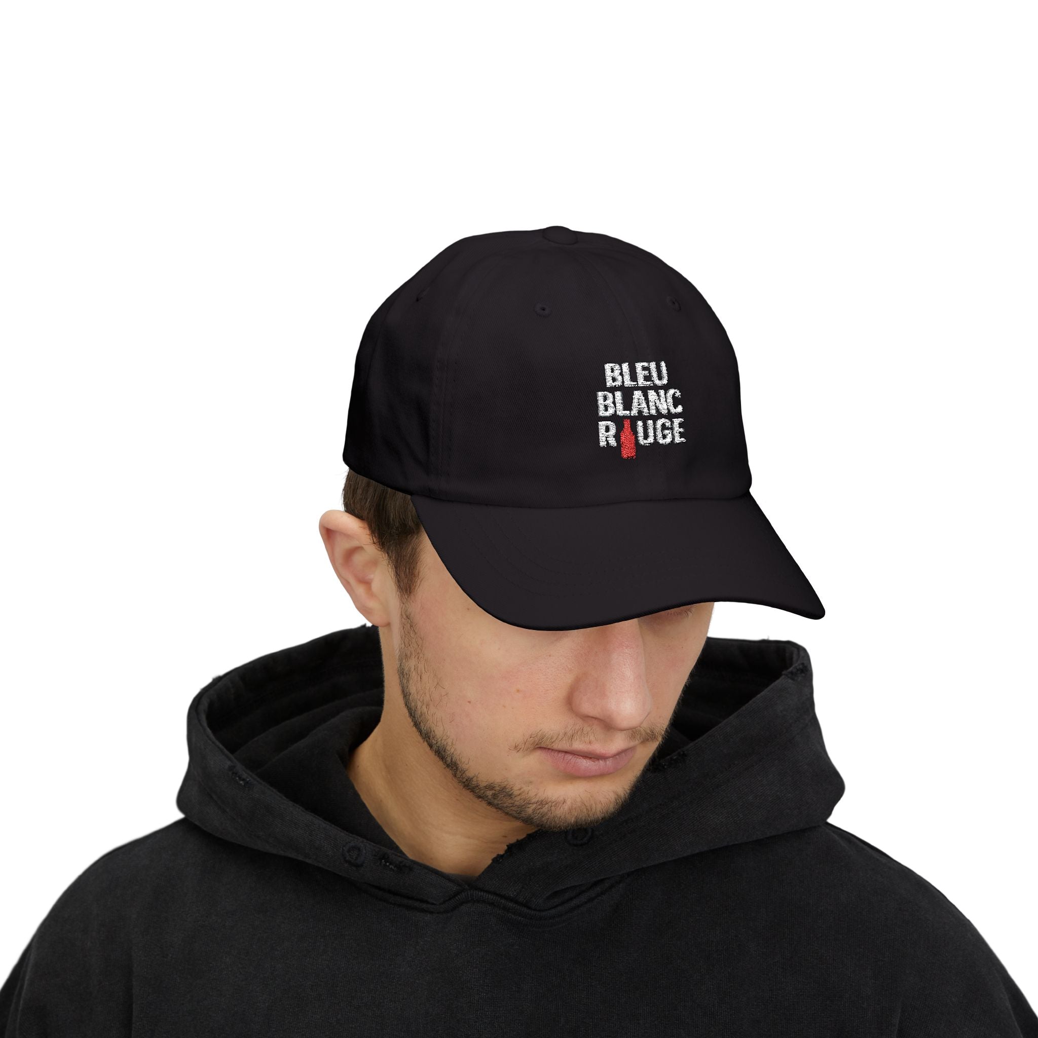 Casquette "Bleu Blanc Rouge" brodé blanc 100% coton - La Famille Française
