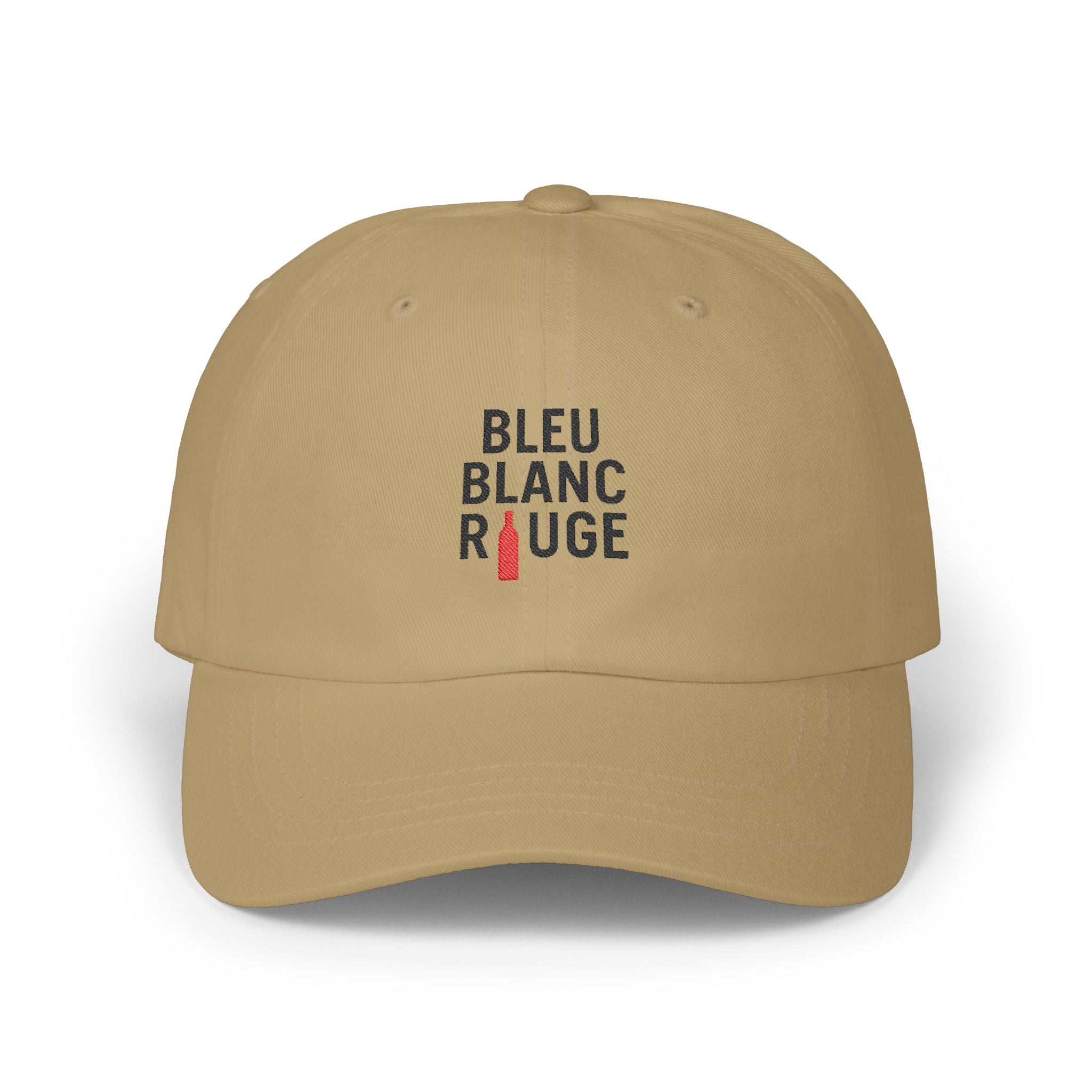 Casquette "Bleu Blanc Rouge" brodé noir 100% coton - La Famille Française