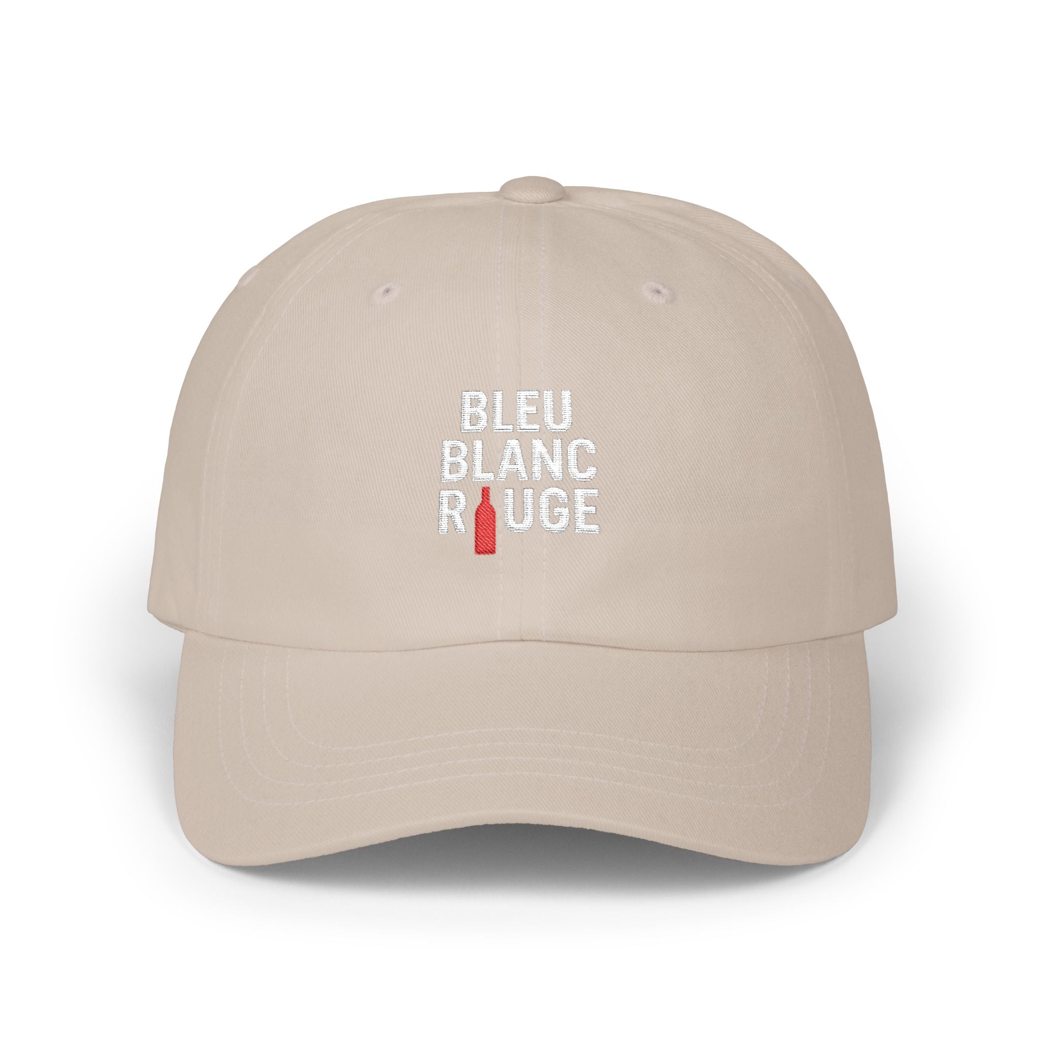 Casquette "Bleu Blanc Rouge" brodé blanc 100% coton - La Famille Française
