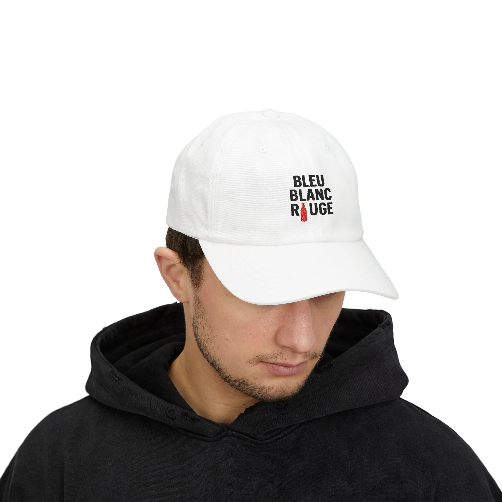 Casquette "Bleu Blanc Rouge" brodé noir 100% coton - La Famille Française