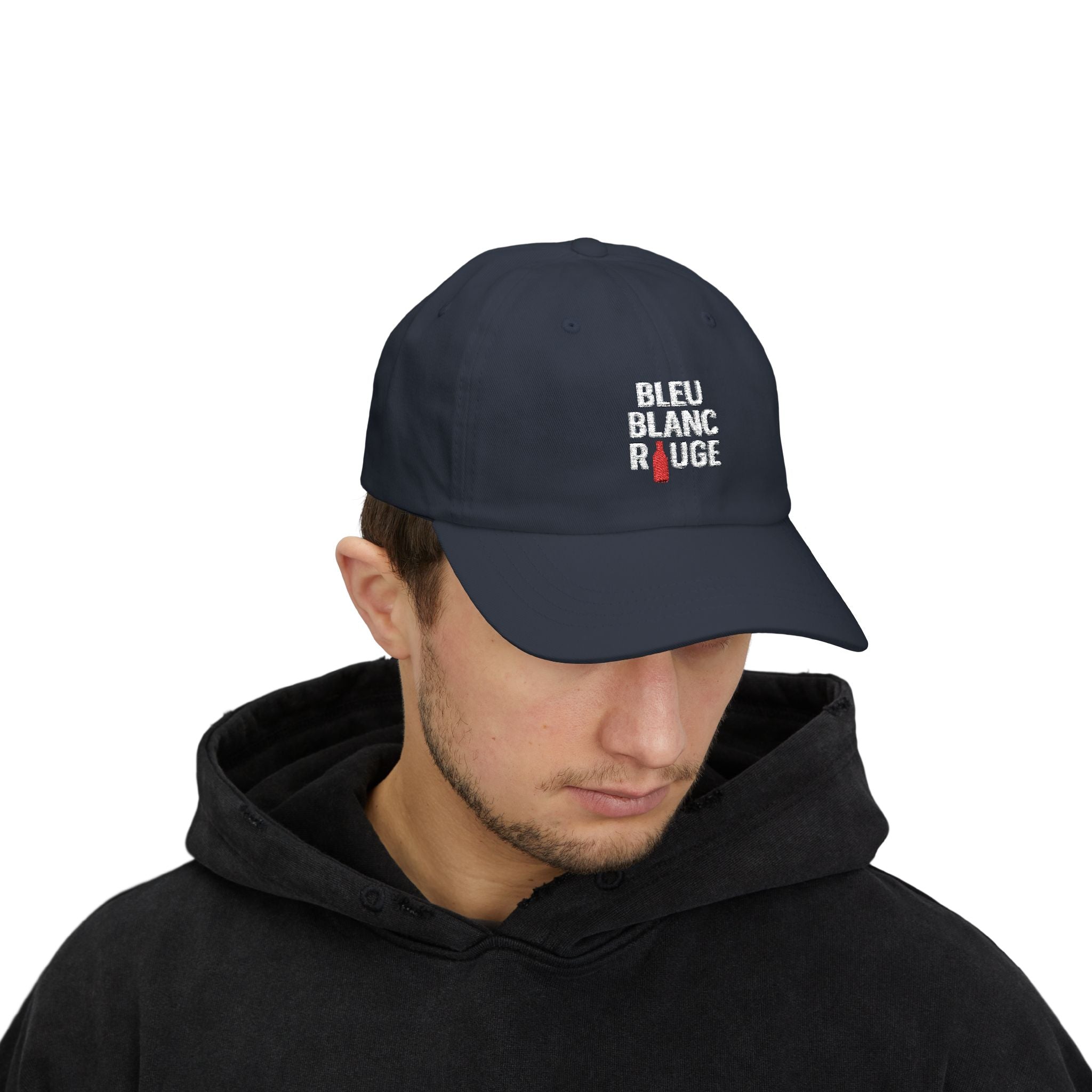 Casquette "Bleu Blanc Rouge" brodé blanc 100% coton - La Famille Française
