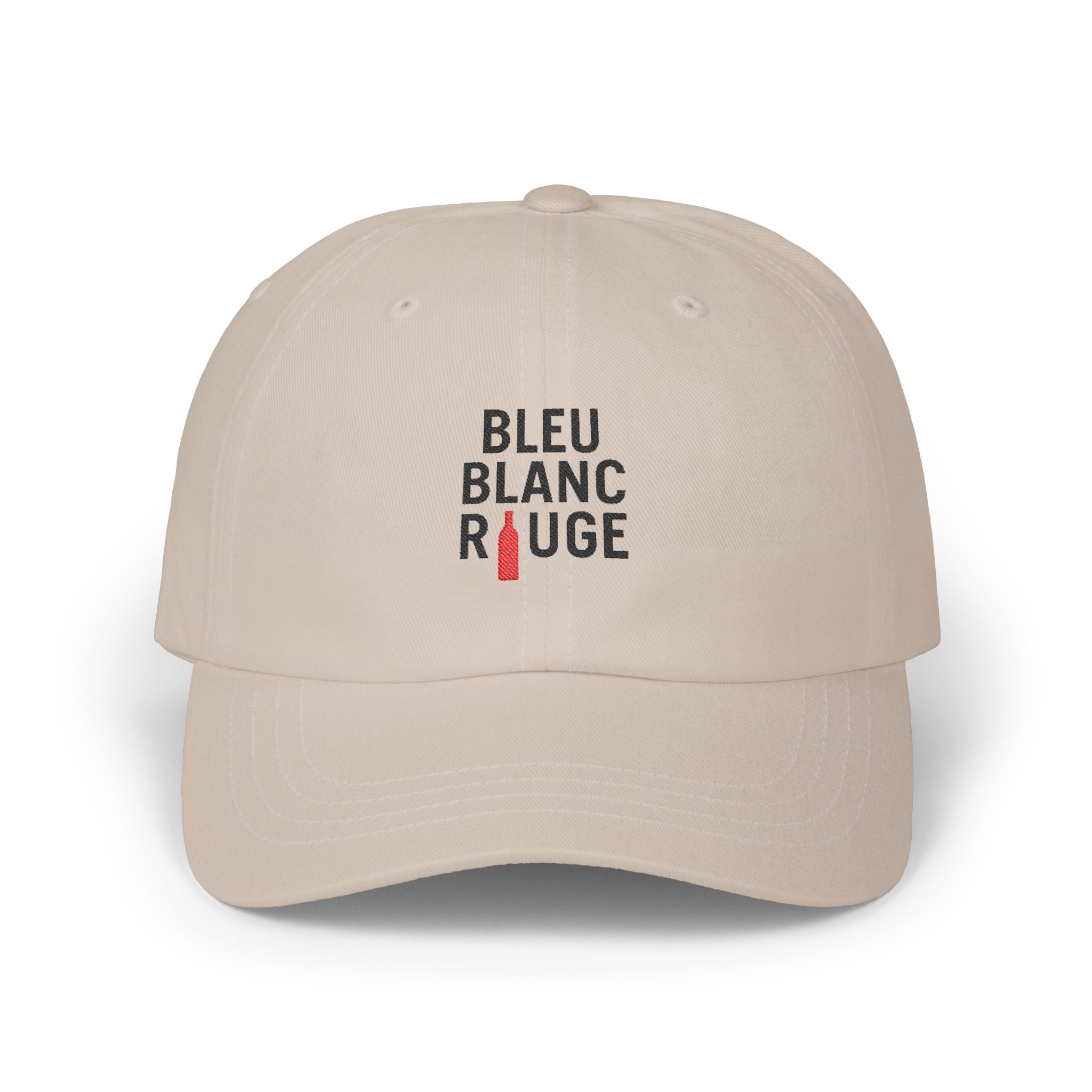 Casquette "Bleu Blanc Rouge" brodé noir 100% coton - La Famille Française