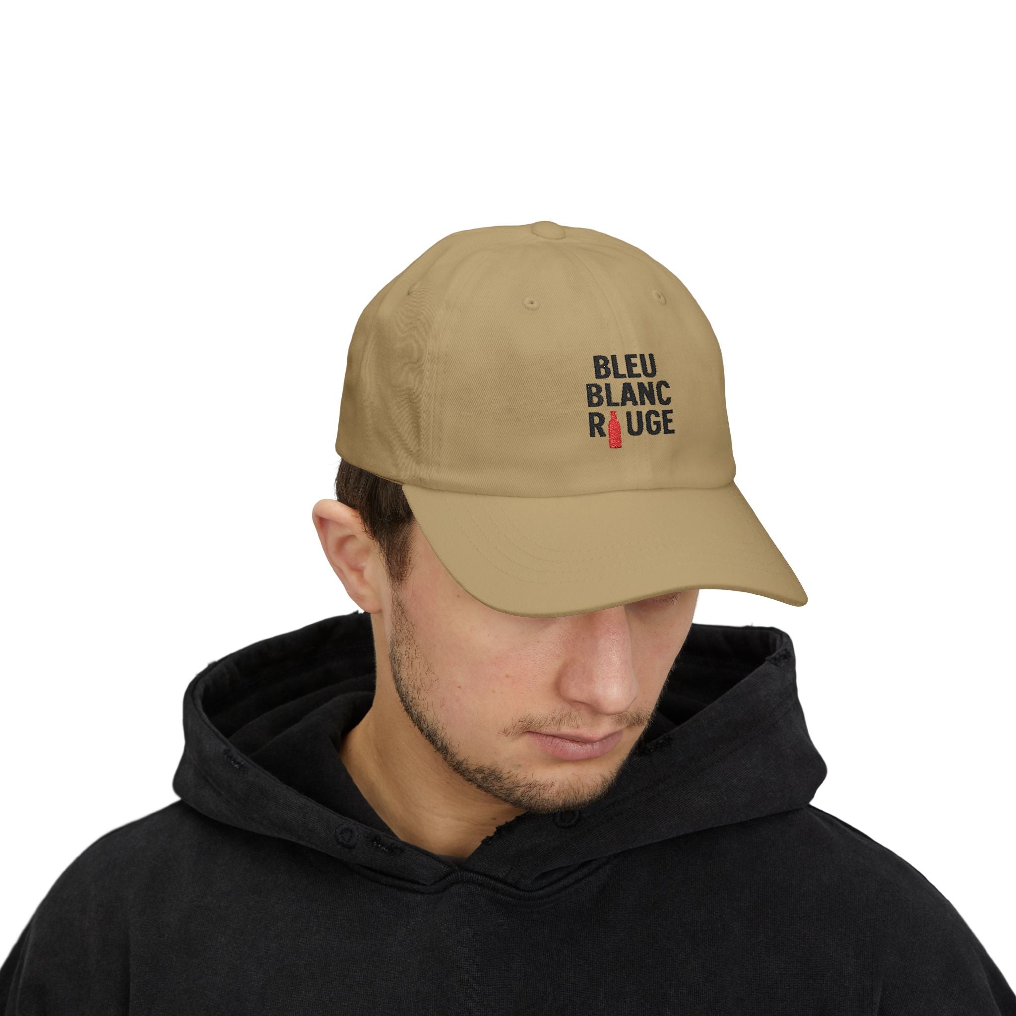 Casquette "Bleu Blanc Rouge" brodé noir 100% coton - La Famille Française