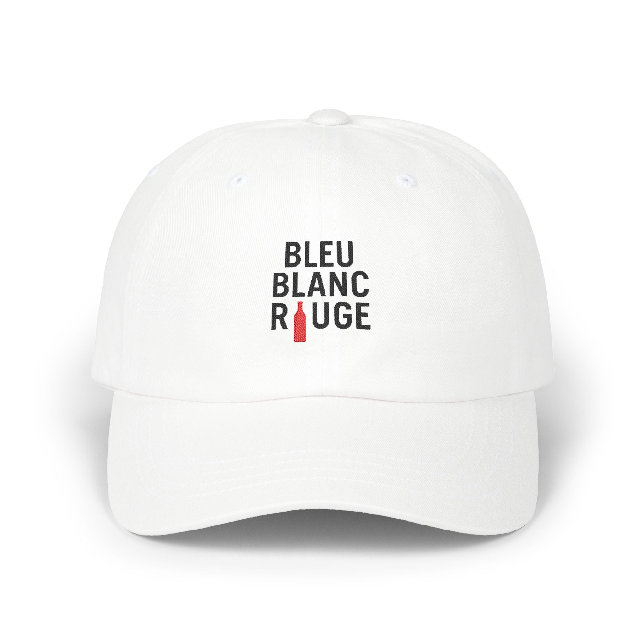 Casquette "Bleu Blanc Rouge" brodé noir 100% coton - La Famille Française