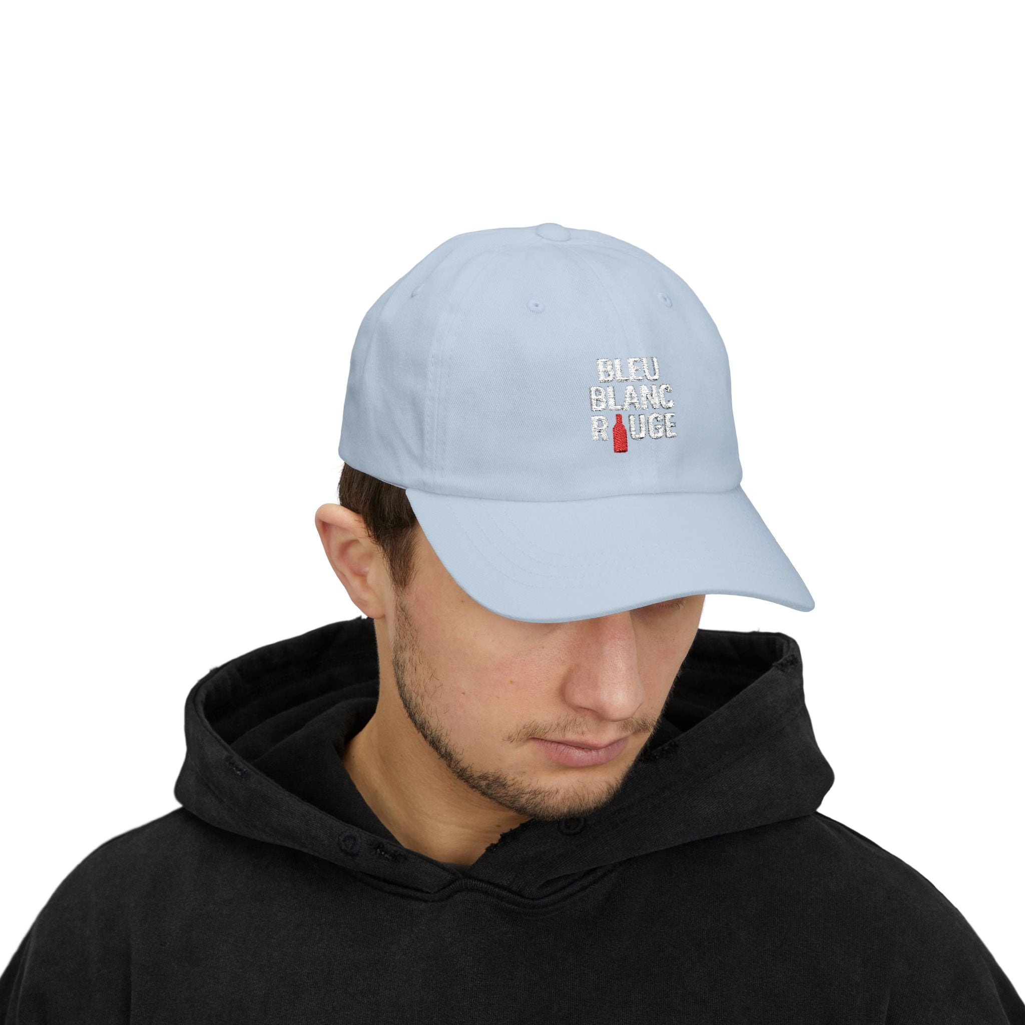 Casquette "Bleu Blanc Rouge" brodé blanc 100% coton - La Famille Française